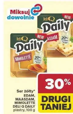 Carrefour Ser żółty Deli Q Daily plastry oferta