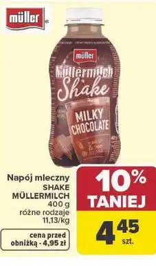 Carrefour Napój mleczny SHAKE MÜLLERMILCH oferta