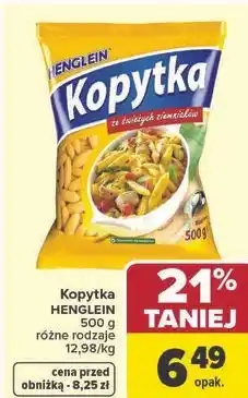 Carrefour Kopytka HENGLEIN 500 g różne rodzaje oferta
