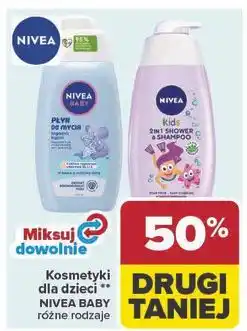 Carrefour Kosmetyki dla dzieci NIVEA BABY różne rodzaje oferta