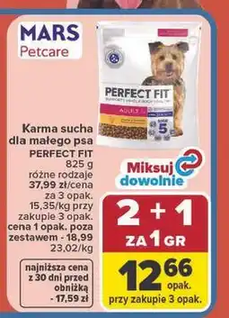 Carrefour Karma sucha dla małego psa PERFECT FIT oferta