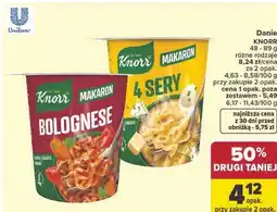 Carrefour Danie KNORR różne rodzaje oferta