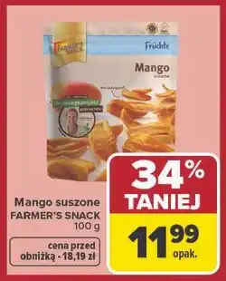 Carrefour Mango suszone FARMER'S SNACK oferta
