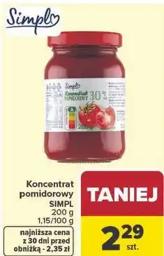 Carrefour Koncentrat pomidorowy SIMPL oferta