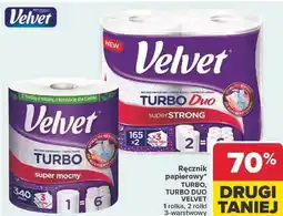 Carrefour Ręcznik papierowy* TURBO, TURBO DUO VELVET 1 rolka, 2 rolki 3-warstwowy oferta
