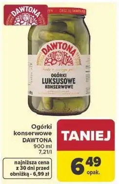 Carrefour Ogórki konserwowe DAWTONA oferta
