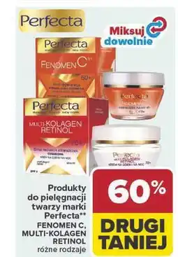 Carrefour Produkty do pielęgnacji twarzy marki Perfecta** FENOMEN C, MULTI-KOLAGEN RETINOL różne rodzaje oferta