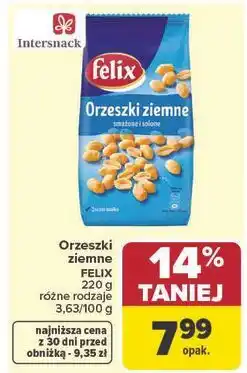Carrefour Orzeszki ziemne FELIX oferta