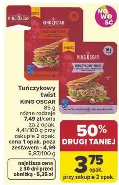 Carrefour Tuńczykowy twist KING OSCAR oferta