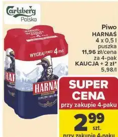 Carrefour Piwo HARNAŚ JASNE PEŁNE oferta