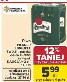 Carrefour Piwo PILSNER URQUELL oferta
