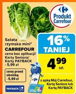 Carrefour Sałata rzymska mini CARREFOUR oferta
