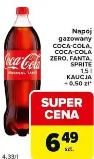 Carrefour Express Napój gazowany COCA-COLA, COCA-COLA ZERO, FANTA, SPRITE oferta