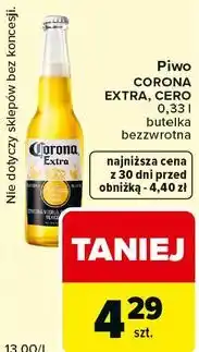 Carrefour Express Piwo CORONA EXTRA, CERO oferta