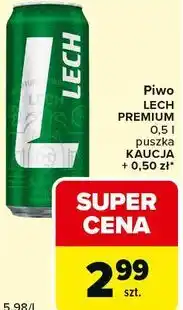 Carrefour Express Piwo LECH PREMIUM 0,5 l puszka oferta