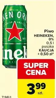 Carrefour Express Piwo HEINEKEN, 0% oferta