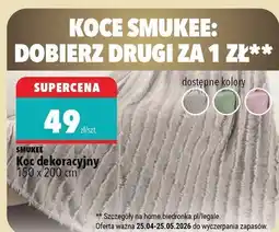 Biedronka Koc dekoracyjny 150 x 200 cm oferta