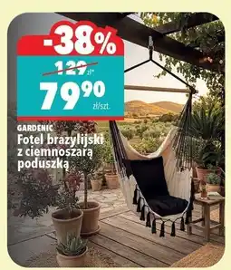 Biedronka Fotel brazylijski z ciemnoszarą poduszką oferta
