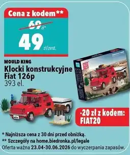 Biedronka Klocki konstrukcyjne Fiat 126p oferta