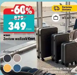 Biedronka Zestaw walizek Coot oferta
