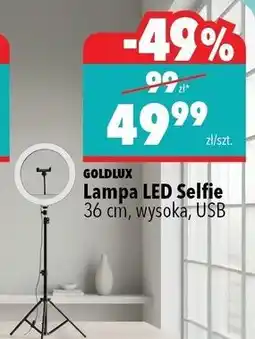 Biedronka Lampa led selfie 36 cm Goldlux oferta