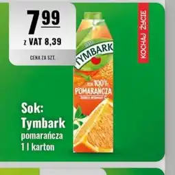 Eurocash Tymbark sok pomarańcza oferta