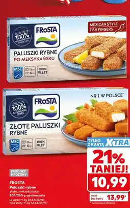 Kaufland Paluszki rybne złote, meksykańskie 300/250 g opakowanie oferta