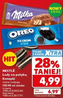 Kaufland NESTLÉ Lody na patyku, Kanapki różne rodzaje 110/90 ml sztuka oferta