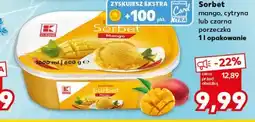 Kaufland Sorbet mango, cytryna lub czarna porzeczka oferta