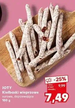 Kaufland Kiełbaski wieprzowe surowe, dojrzewające JOTY oferta