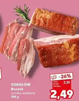 Kaufland Boczek surowy, wędzony SOKOŁÓW oferta