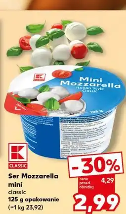 Kaufland Ser Mozzarella mini classic oferta