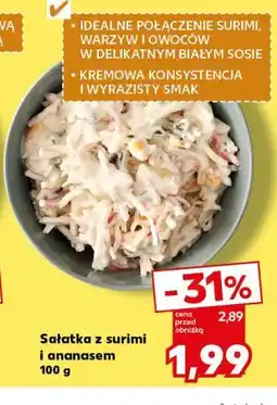 Kaufland Sałatka z surimi i ananasem oferta