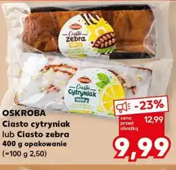 Kaufland OSKROBA Ciasto cytryniak lub Ciasto zebra oferta