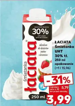 Kaufland ŁACIATA Śmietanka UHT oferta