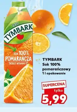 Kaufland Sok 100% pomarańczowy TYMBARK 1 l opakowanie oferta