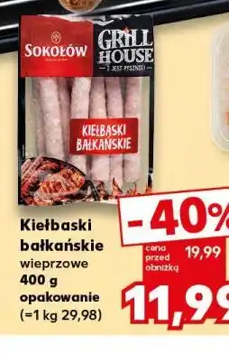 Kaufland SOKOŁÓW Kiełbaski bałkańskie wieprzowe 400 g opakowanie oferta