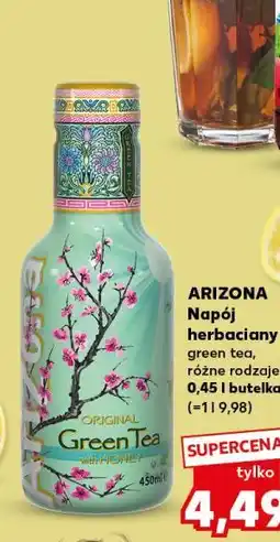 Kaufland ARIZONA Napój herbaciany green tea, różne rodzaje 0,45 l butelka oferta