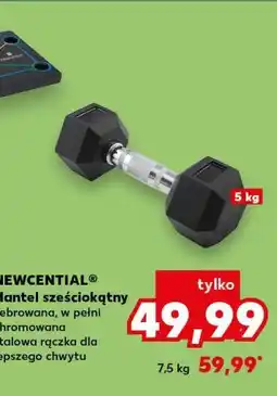 Kaufland NEWCENTIAL Hantel sześciokątny żebrowana, w pełni chromowana stalowa rączka dla lepszego chwytu oferta
