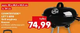 Kaufland COUNTRYSIDE LET'S BBQ Grill węglowy Kansas z kółkami ułatwiającymi przemieszczanie oferta