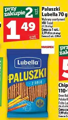Topaz Paluszki Lubella z solą MW Food oferta