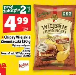 Topaz Chipsy Wiejskie Ziemniaczki Lorenz oferta