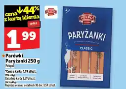 Topaz Parówki Paryżanki Classic Pekpol oferta