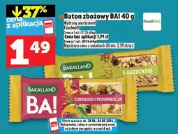 Topaz Baton zbożowy BA! Foodwell żurawina i pomarańcza oferta
