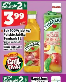 Topaz Sok 100% jabłko Polskie Jabłka Tymbark oferta