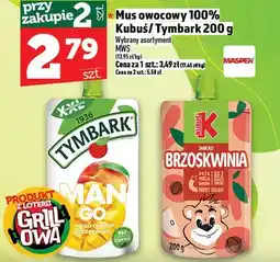 Topaz Mus owocowy 100% Tymbark jabłko-banan-brzoskwinia oferta