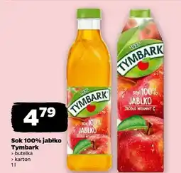 Netto Sok 100% jabłko karton Tymbark oferta