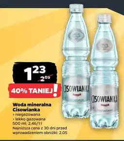 Netto Woda mineralna Cisowianka lekko gazowana oferta