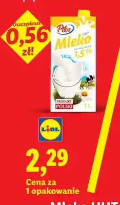 Lidl Mleko UHT 1,5% Pilos oferta