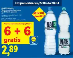 Lidl Woda mineralna delikatnie gazowana Nałęczowianka oferta